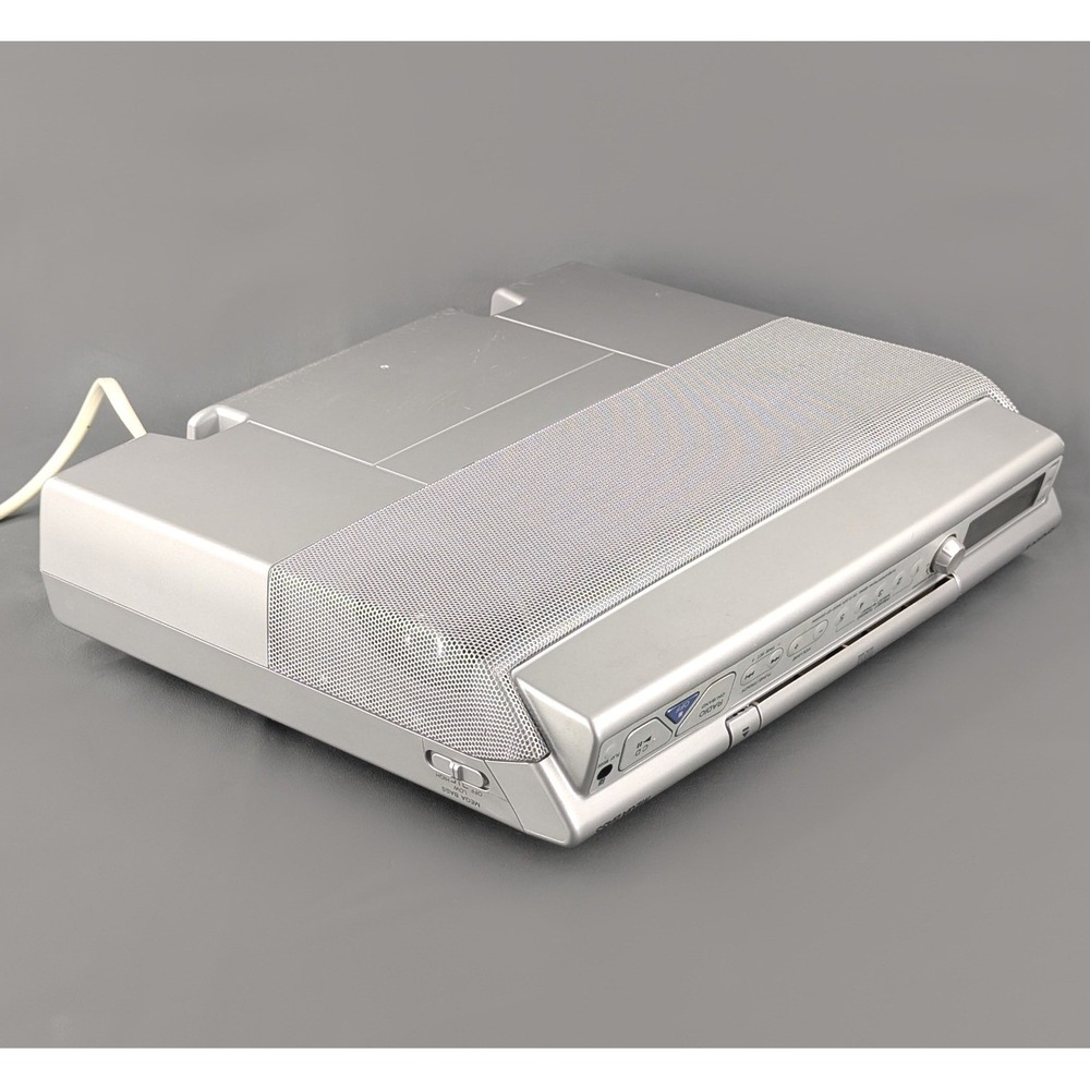 Sony ICF-CD543RM Under Cabinet CD Clock Radio Silver AM/FM No Remote